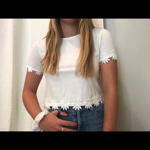 white top shop crop top